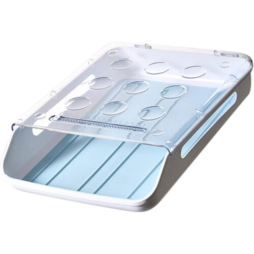 Egg Storage Box Fridge Drawer Organizer, SpaceSaving Egg Container For Pantry, Freezer And Worktops, Plastic 1