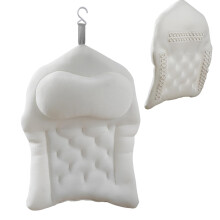 Shower Pillow 4D Bathtub Neck Support Shower Cushion with Suction Cups