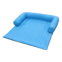 Cooling Mat for Dogs Cat Bed, Cushion Blanket, Washable, NonSlip, UShape Pillow Bed For Cats, Small & Medium Breeds