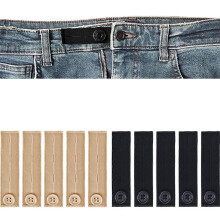 (As show, One size) Elastic Waist Extenders 10 Piece Strong Adjustable Trouser Extenders-473