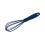 Silicone Whisk Blue NonScratch Easy Grip MultiUse Cooking Whisk 17cm Easy Clean with Hook 1