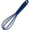Silicone Whisk Blue NonScratch Easy Grip MultiUse Cooking Whisk 17cm Easy Clean with Hook 2