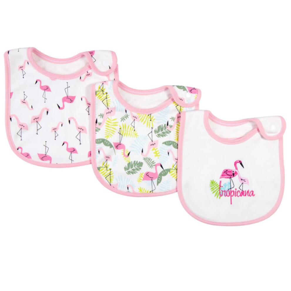 Newborn Bibs Set of 3, Soft Cotton Drool Bibs for Boys and Girls, Easy to Clean, Weaning Saliva Towel