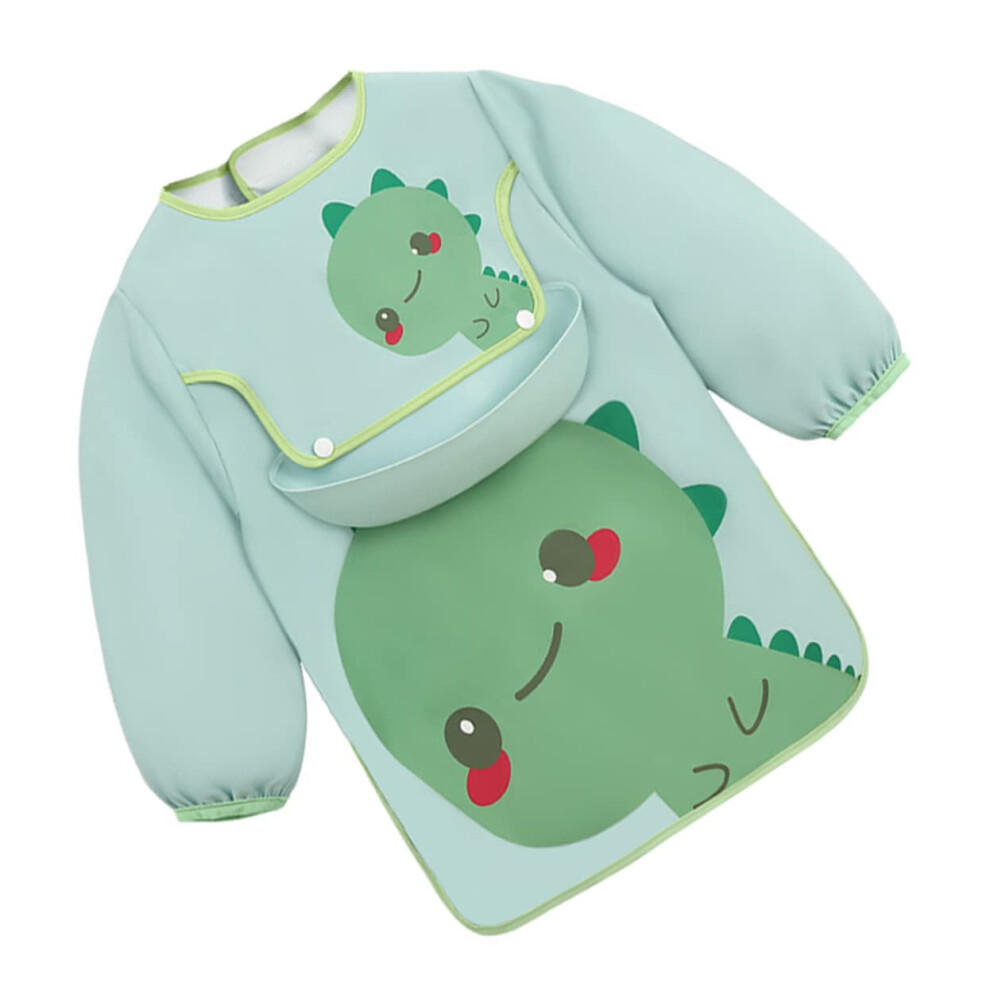 Toddler Feeding Bib 2Piece Large Front Pocket Stain Eating Experience For Gadgets