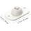 8pcs Adhesive Caster Wheels Smooth Rolling Easy Install for Storage Boxes Cabinets Trash Cans White 5