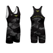 Wrestling Singlets Men's Sleeveless OnePiece Bodysuit For Boxing Triathlon Running Size Small