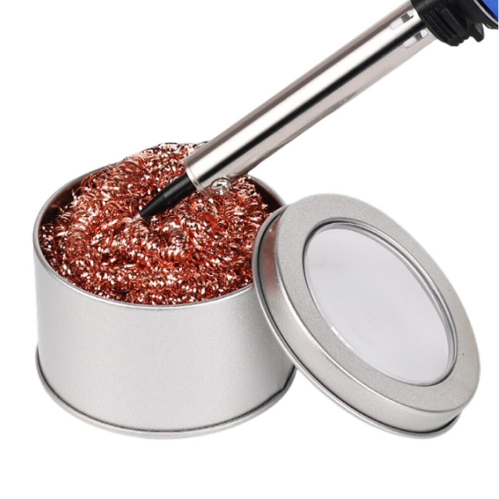 Soldering Iron Tip Cleaner Brass Base Tin Remover For Electronic Soldering And Flux Red 9189345396625
