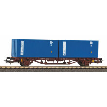 Piko Hobby FS Flat Wagon w/2 x 20' Container Load IV PK58755 HO Gauge