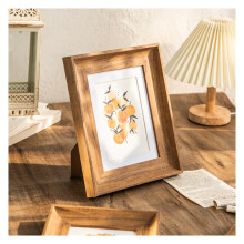 Photo Frame Beech Wood Versatile Desk and Wall Frame 4x6 7x5 8x6 Portrait and Landscape Oak or Walnut Finishes