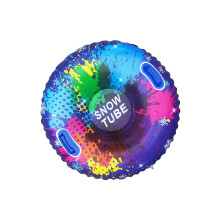 Snow Tube Sledges With Handles Inflatable Colorful Blue Anti Tip Design For Kids Adults And Families