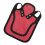 Chicken Aprons For Hens With Adjustable Straps, Protective Poultry Vest, Keeps Hens Safe Red 1