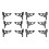 12 Pack Beehive Frame Holder Grip Frame Perch Beekeeping Bee Frame Holder Beehive Hanger Apiarist Tool Accessory Black 1