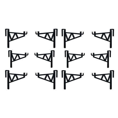 12 Pack Beehive Frame Holder Grip Frame Perch Beekeeping Bee Frame Holder Beehive Hanger Apiarist Tool Accessory Black
