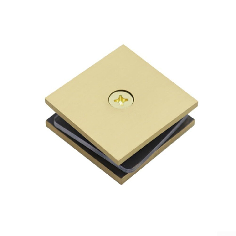 Bathroom Door Brass Glass Clamp Ushaped 812Mm Tempered Glass Thickened Heavyduty Fixing Eas Gold 9199774711005