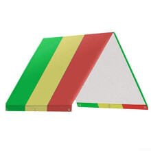 Outdoor Swing Set Canopy 51.97x88.98in Waterproof UV Protection Playground Shade Cover Red Yellow Green
