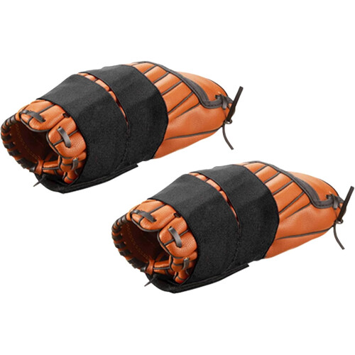 Baseball & Softball Glove Wrap Band, Elastic Strap, Adjustable Fit, Lightweight Design, Black, Two Pack 2