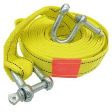 Tow Rope Synthetic Strap 5 Metres 5 Ton Off Road Tow Bar Loop Hook Car Trailer Shackle Cargo Tie Down Belt