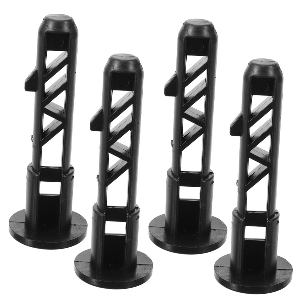 4Pcs Outdoor Trash Can Latches For Wheeled Bins Garbage Lid Locking Smooth Open Plastic Bin Lid Parts Fit For Trash Cans 9347817188479