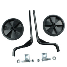 Bike Stabiliser Set For Boys And Girls With Mute Wheels Training Wheels Easy Installation Auxiliary Support Black