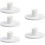 Golf Ball Tees 5Pack, Stable Hollow Training Stand Holder for Practice Driving Range Mats, White 4