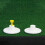 Golf Ball Tees 5Pack, Stable Hollow Training Stand Holder for Practice Driving Range Mats, White 5