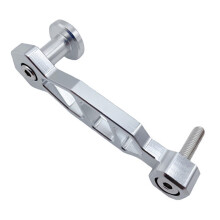 Folding Bike Chain Tensioner Stabilizer Drop Prevention, Rear Derailleur Guide, Aluminum Alloy Silver
