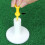 Golf Ball Tees 5Pack, Stable Hollow Training Stand Holder for Practice Driving Range Mats, White 3