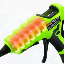 Tragbarer Lithium-Akkubohrer Heißklebepistole ohne Kabel 7mm Schwarz/Grün