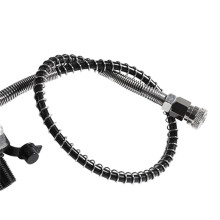 5/8-18UNF Double Gauge Cylinder Valve 400Bar 6000PSI Air Filling Station Refill Adapter Air Charging Valve with Hose