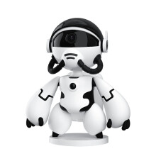 1080P Astronaut Robot Hem SäKerhetswebbkamera IP Wifi TråDlöS BabysäKerhetskamera med MöRkerseende Brusreducering (Vit)