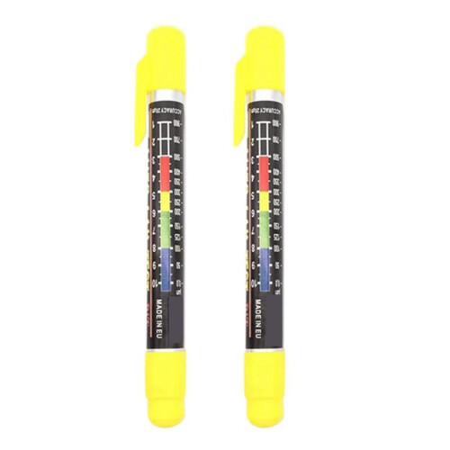2 PCS Car Paint Thickness Tester Gauge for Car Tool Crash Checking Meter with Magnetic Tip Scale Indicate