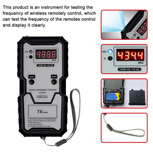 Digital Electronic Measuring Instrument High Accuracy Car Remote Controller Frequency Tester for Car Vehicle