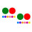 2Sets Rundaufkleber PVC Markierungspunkte Für Kindergarten 8