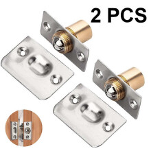 (As show, One size) Sunrain 2 pieces cabinet door ball catch, stainless steel adjustable roller catch compatible wi