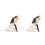 2Stk Cake Topper Farbige Harzfiguren Party 3
