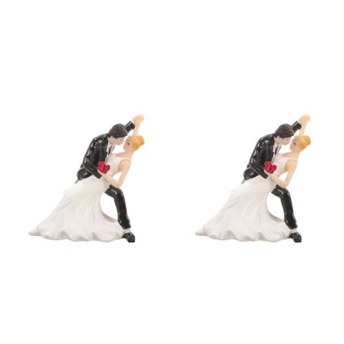 2Stk Cake Topper Farbige Harzfiguren Party 2