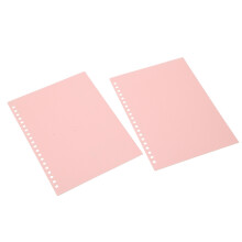 A5 Rouge Pink 20-Hole Flexible PP Plastic Binding Covers - 20 Pack