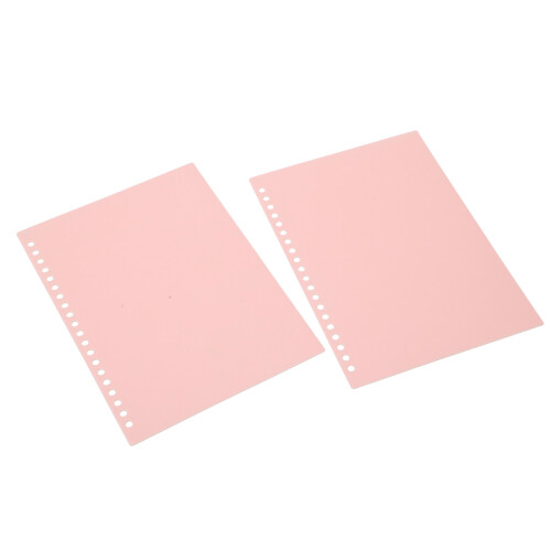 A5 Rouge Pink 20-Hole Flexible PP Plastic Binding Covers - 20 Pack
