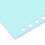 Loose Leaf Binding Cover A5 Light Green Plastic 20 Sheets 20 Holes Presentation 3