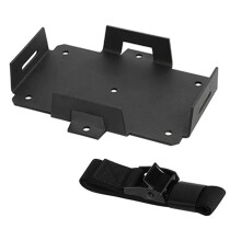 Adjustable Battery Mount Tray for 12V and 6V Batteries with Strap Secure Storage for Boats and ATVs