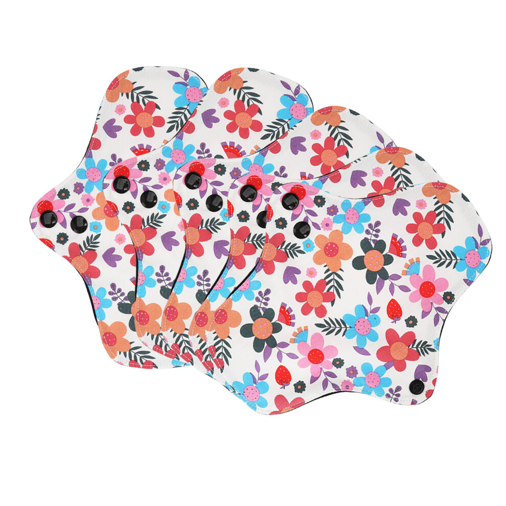 Highly Absorbent Soft Cotton Menstrual Pads - 5pcs L for Postpartum Use