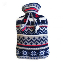 Warmer Bag 2000Ml LeakProof Hot Water Bottle With Removable Protective Cover Elk Rabbit Mouse Print Color D