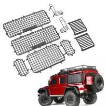 RC-Metallfenster-Gitterschutz für Traxxas TRX4, Schwarz, Größen variieren