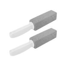 2 Stück Toiletten-Pumstein- und Bürsten-Set – 13,5x3,7 cm Haushaltsreiniger
