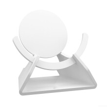 Clear Acrylic Speaker Stand for Mini with Stylish Design and Optimized Sound Performance (White)