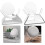 Clear Acrylic Speaker Stand for Mini with Stylish Design and Optimized Sound Performance (White) 3