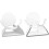 Clear Acrylic Speaker Stand for Mini with Stylish Design and Optimized Sound Performance (White) 2