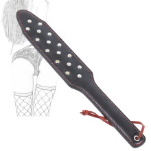 SM Paddle Whip Erotic Flogger Bondage Leather Spanking Paddle with Rivet Ref: 6800