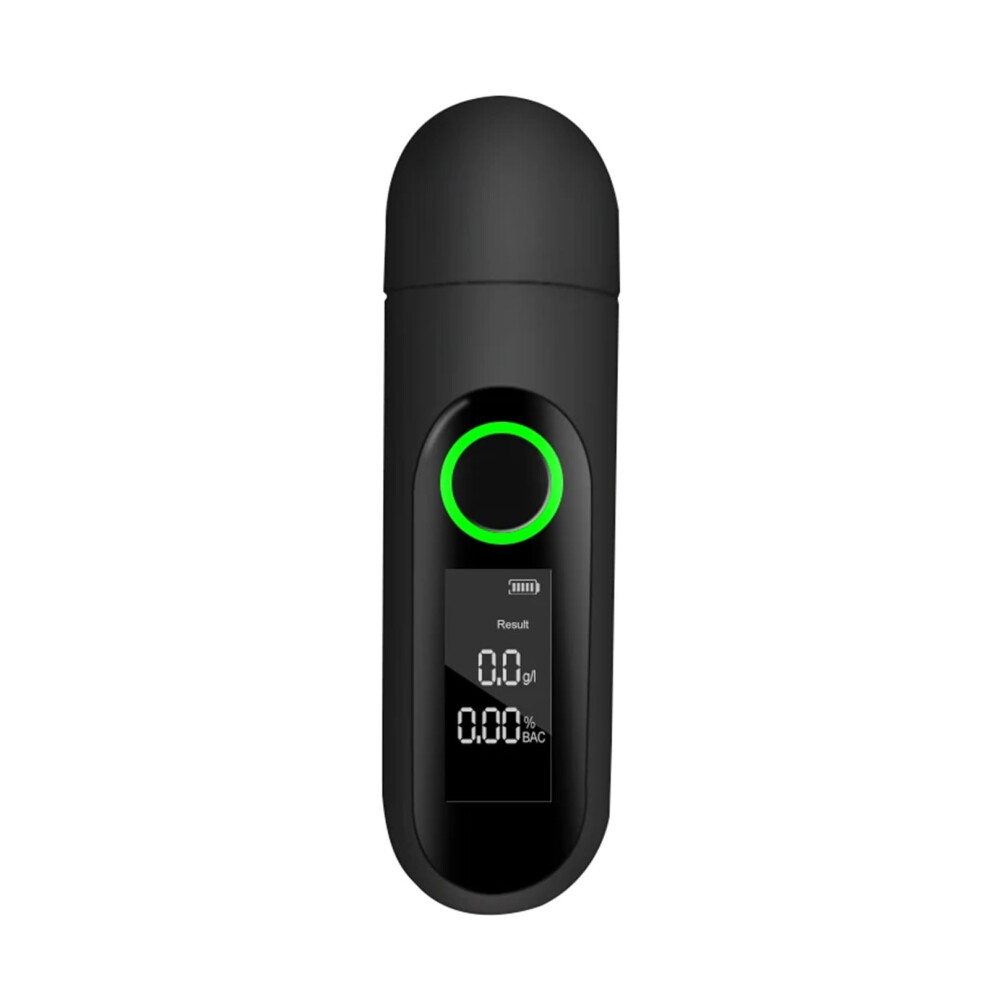 Mini Usb Breath Alcohol Tester Breathalyser Noncontact Blowing Usb Typec Charging Portable Compact Use Black 9347817296013