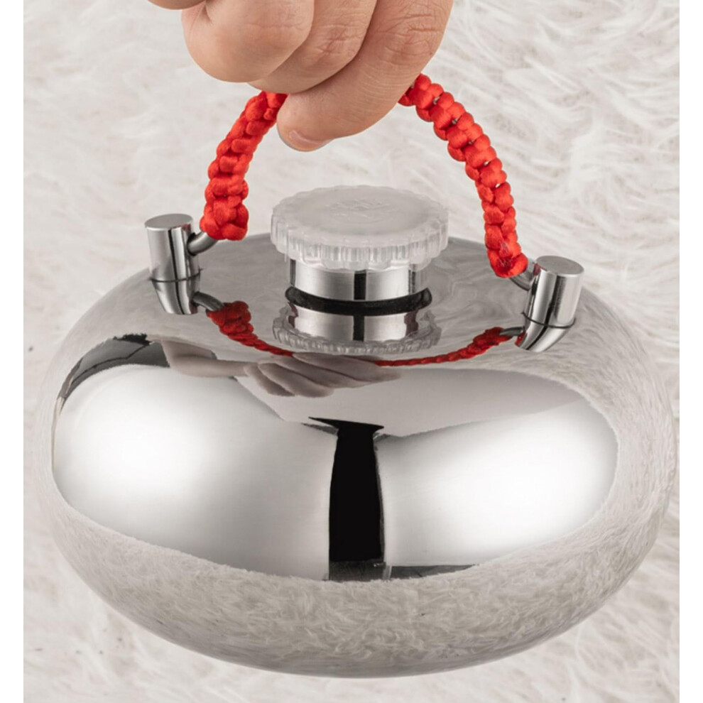 Hot Water Bottle With Cover Stainless Steel Bed Warmer Hand Warmer Reusable 1L 1.5L 2.0L 3.0L Size 13cm